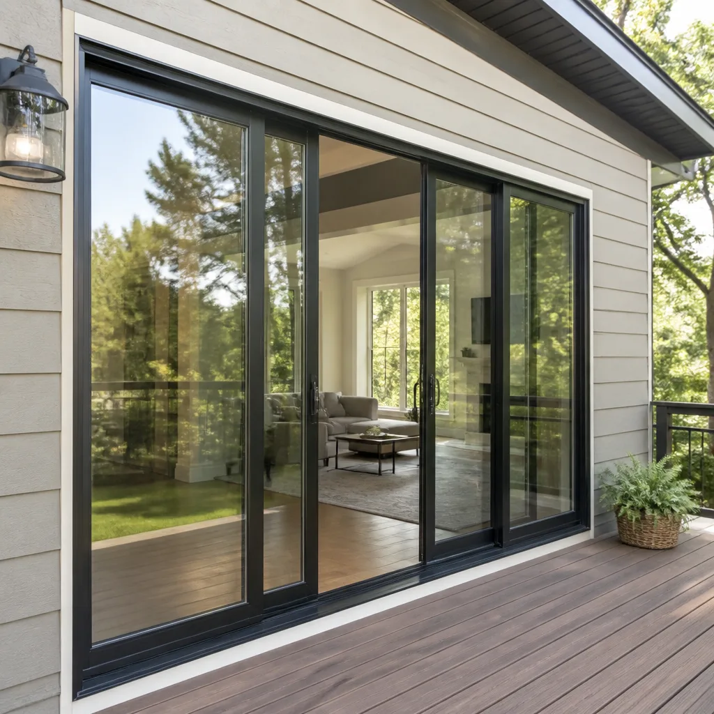 Sliding glass doors